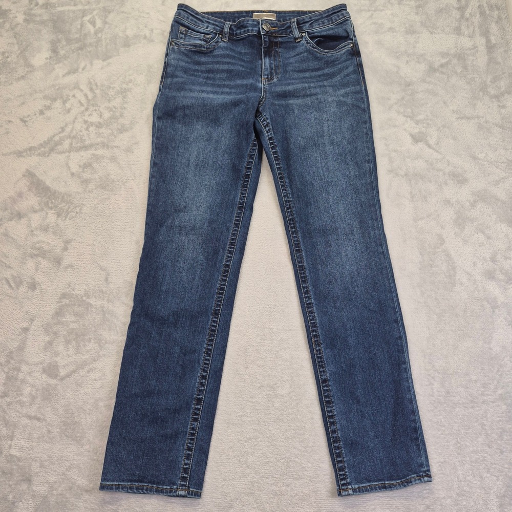 Kut from the Kloth Stevie Straight Leg Jeans Medium Wash Blue Size 10